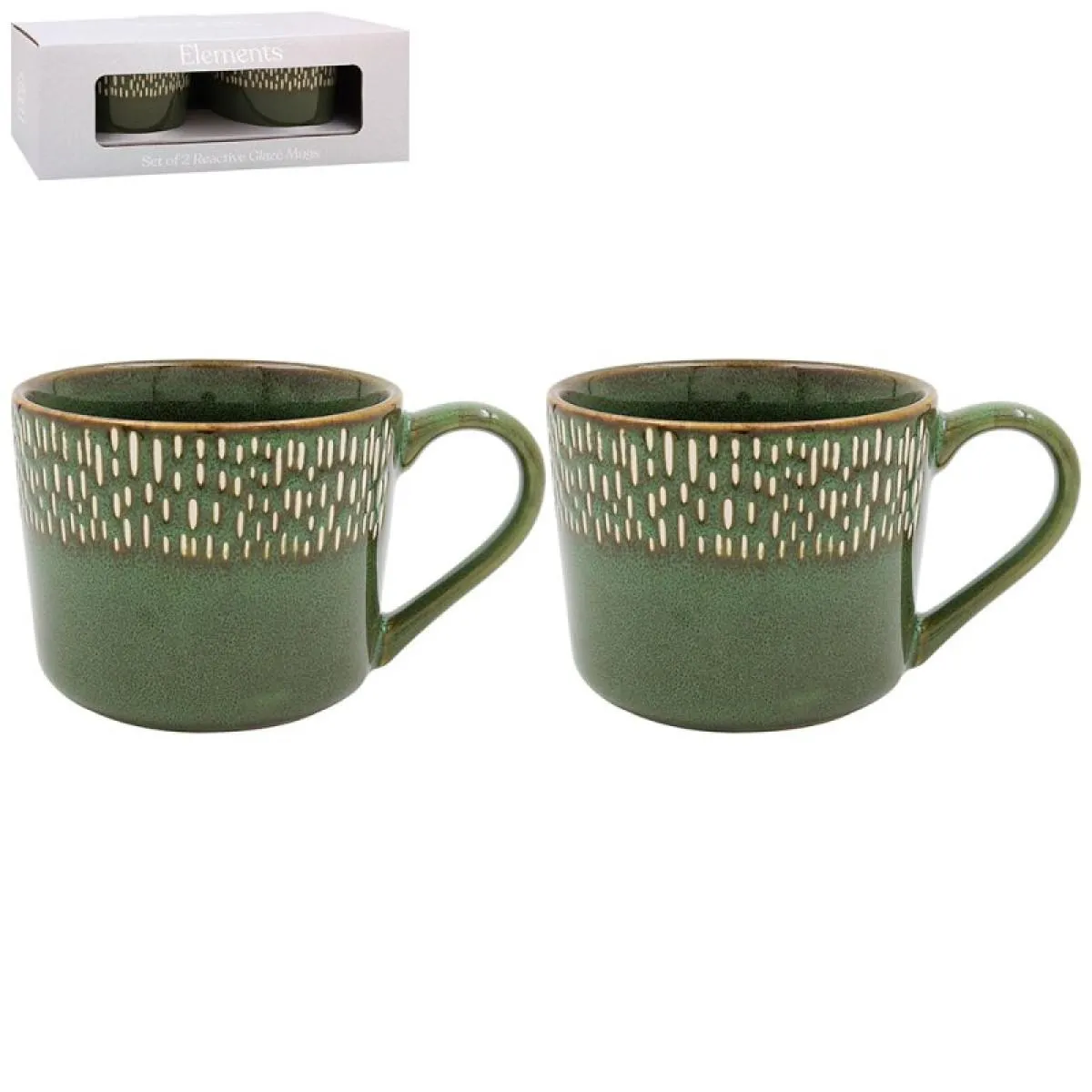Set dve šolje REACTIVE GLAZE (Više vrsta) 