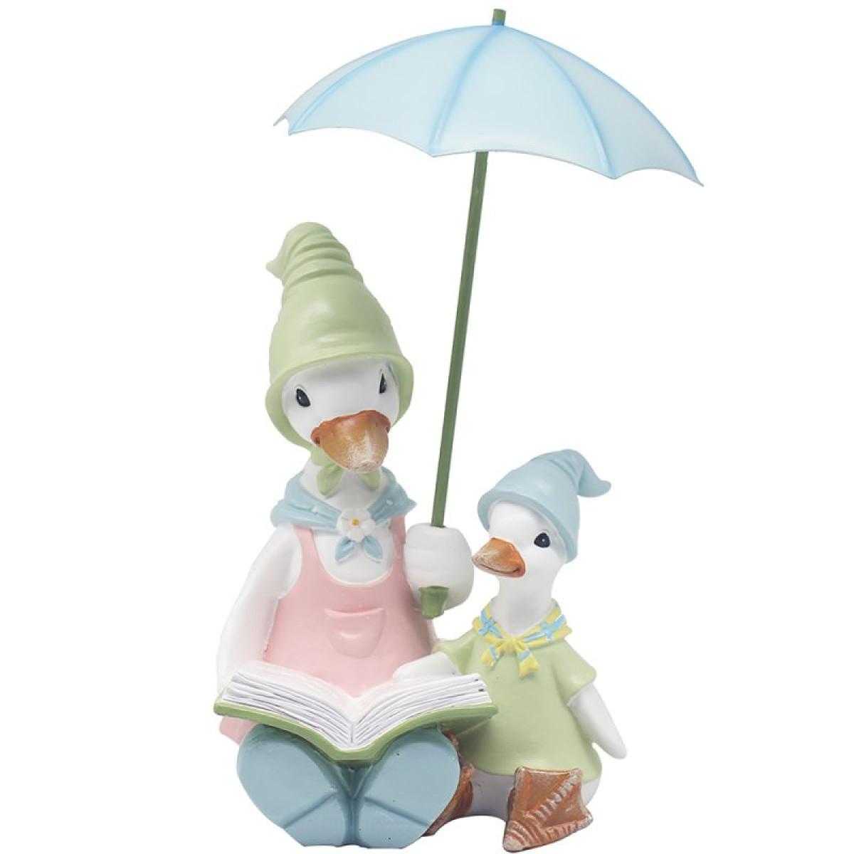 Dekorativna figura RAINY DAY -  DUCKS STORYTIME 
