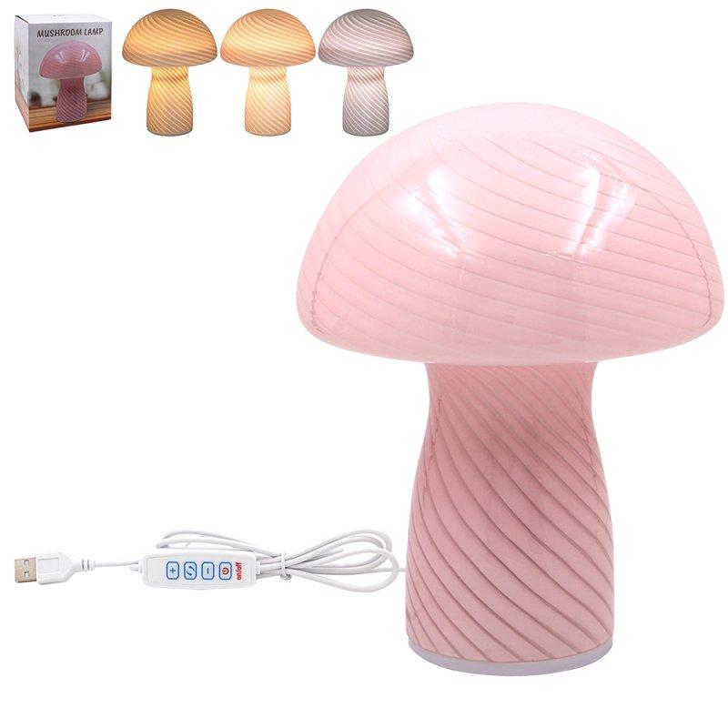 Stona lampa MUSHROOM - PINK 