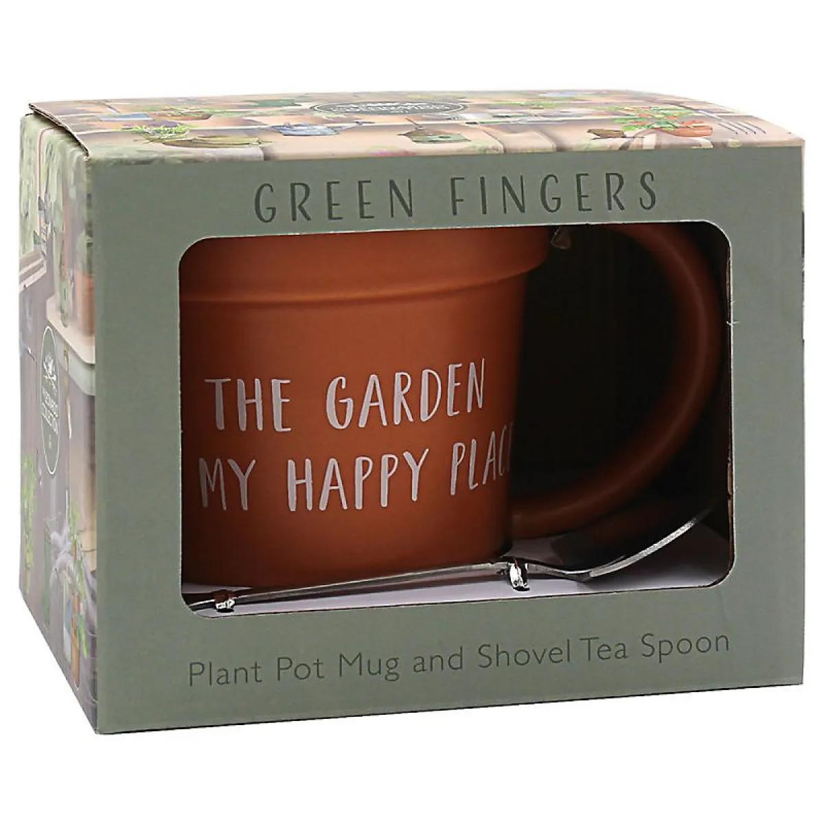 Šolja sa kašičicom 325ml THE GARDEN MY HAPPY PLACE 