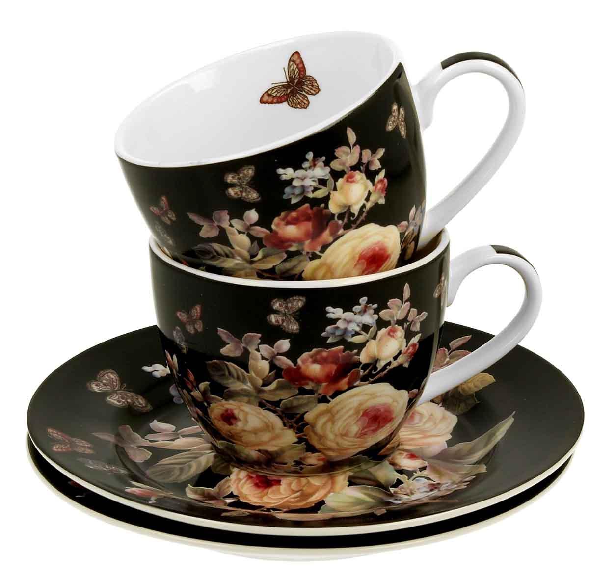 Set dve espreso šolje sa tacnama WARDA 