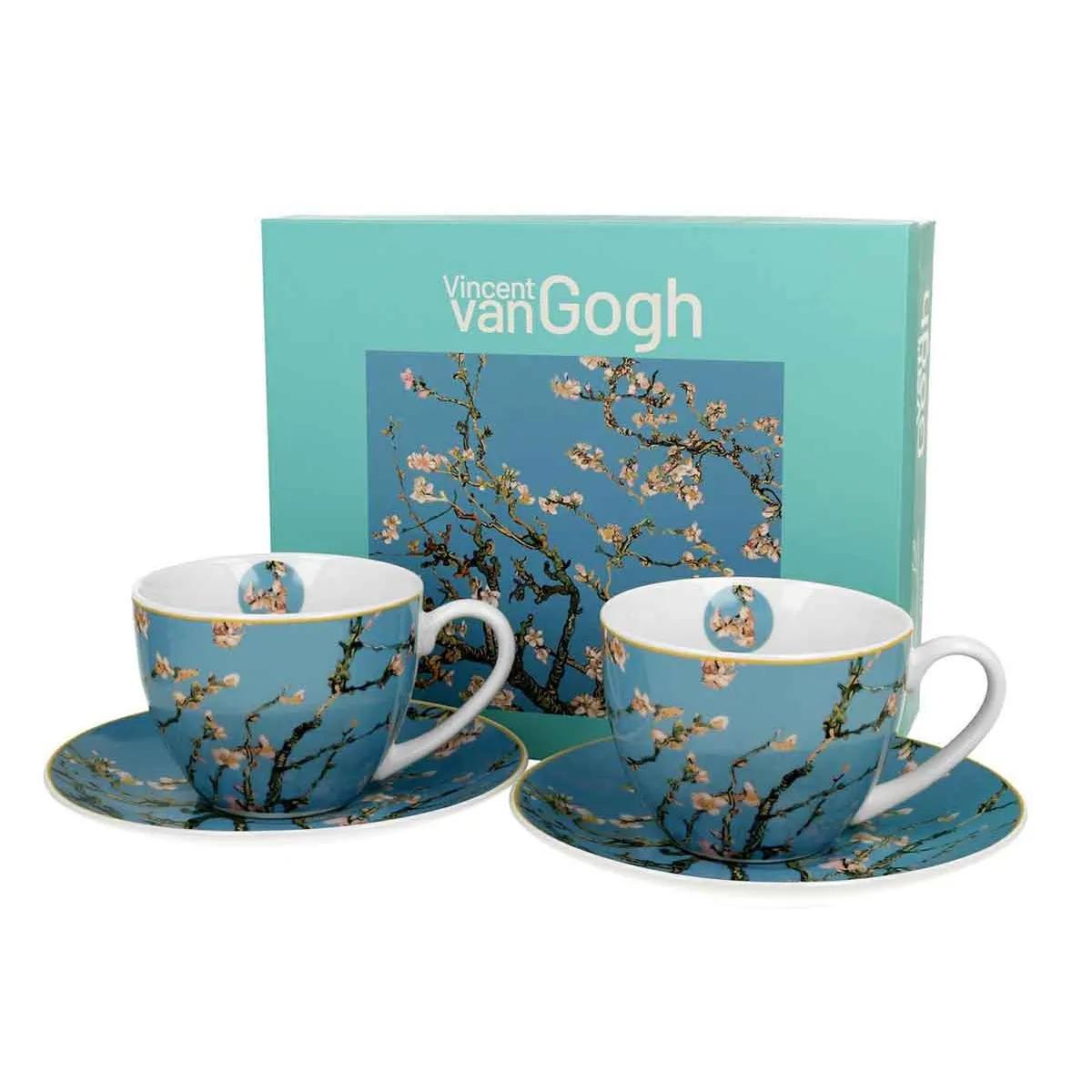 Set dve šolje sa tacnama ALMOND BLOSSOM - V. VAN GOGH 