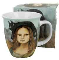 Šolja CAT'S WORLD - MONA LISA WITH A CAT 650 ml 
