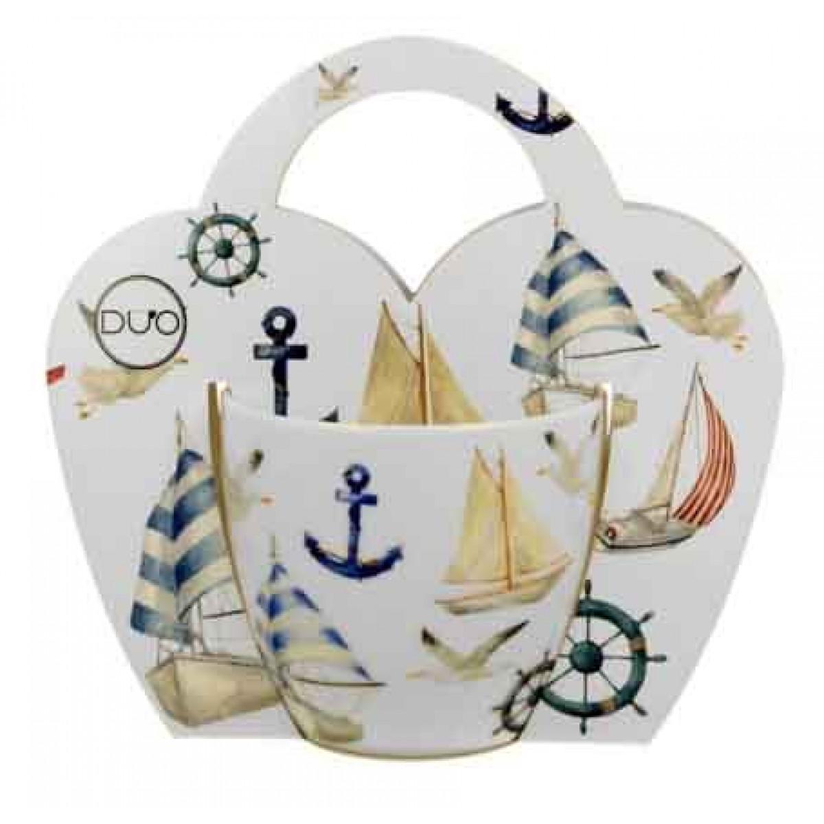 Šolja u kartonskoj torbici - SAILBOATS - 460ml 