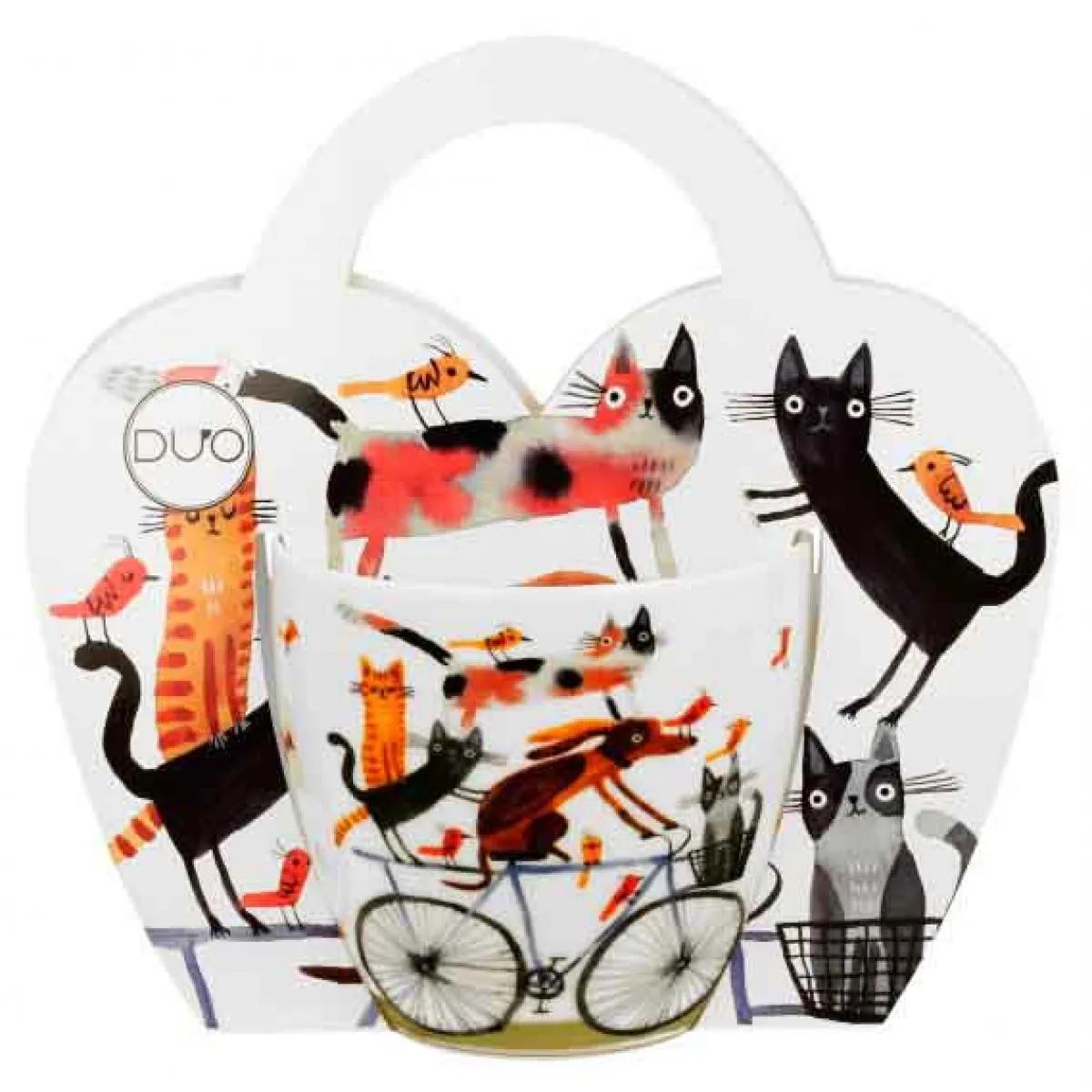 Šolja u kartonskoj torbici - DOG'S WORLD - DOG ON A BIKE - 460ml 