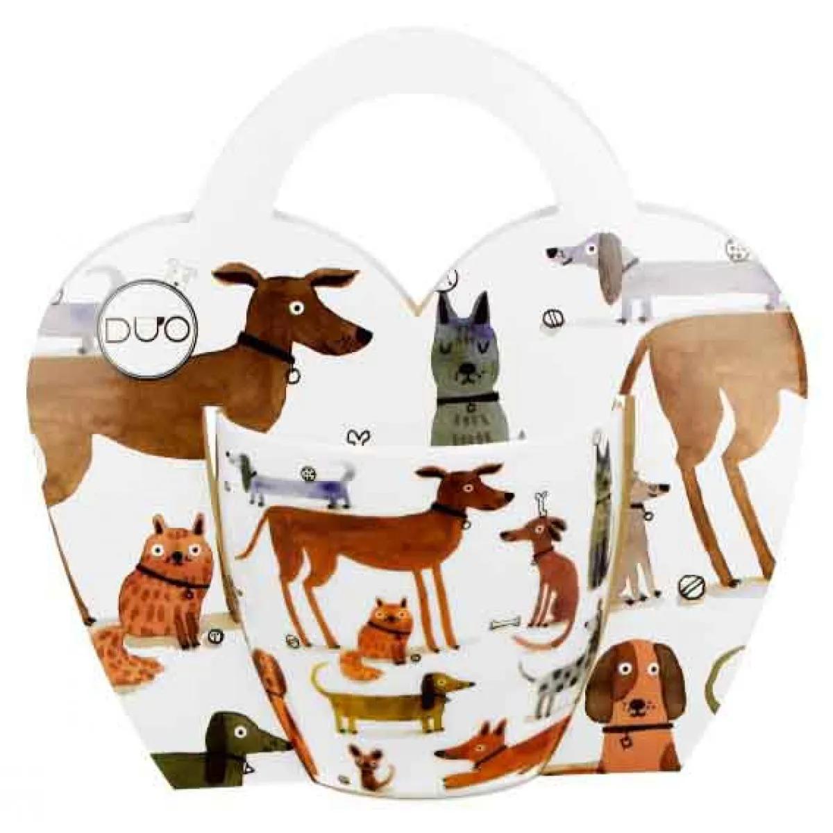 Šolja u kartonskoj torbici - DOG'S WORLD - VARIOUS DOGS - 460ml 