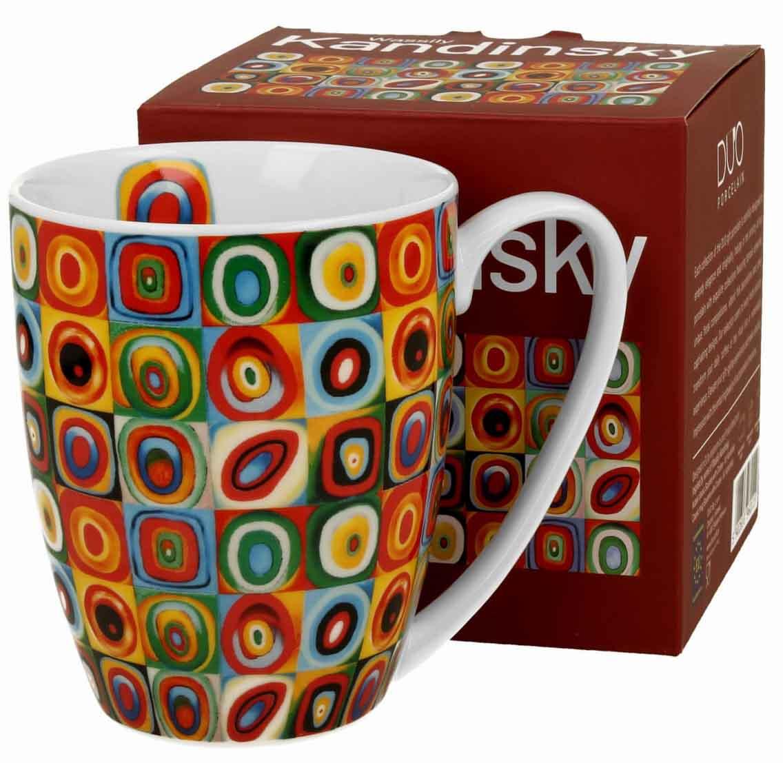 Šolja - SQUARES WITH CIRCLES - W. KANDINSKY - 360ml 