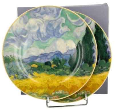 Set dva dezertna tanjira - WHEAT FIELD - V. VAN GOGH 