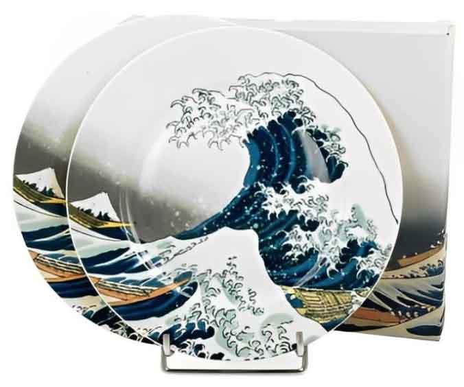 Set dva dezertna tanjira - THE GREAT WAVE - K. HOKUSAI 