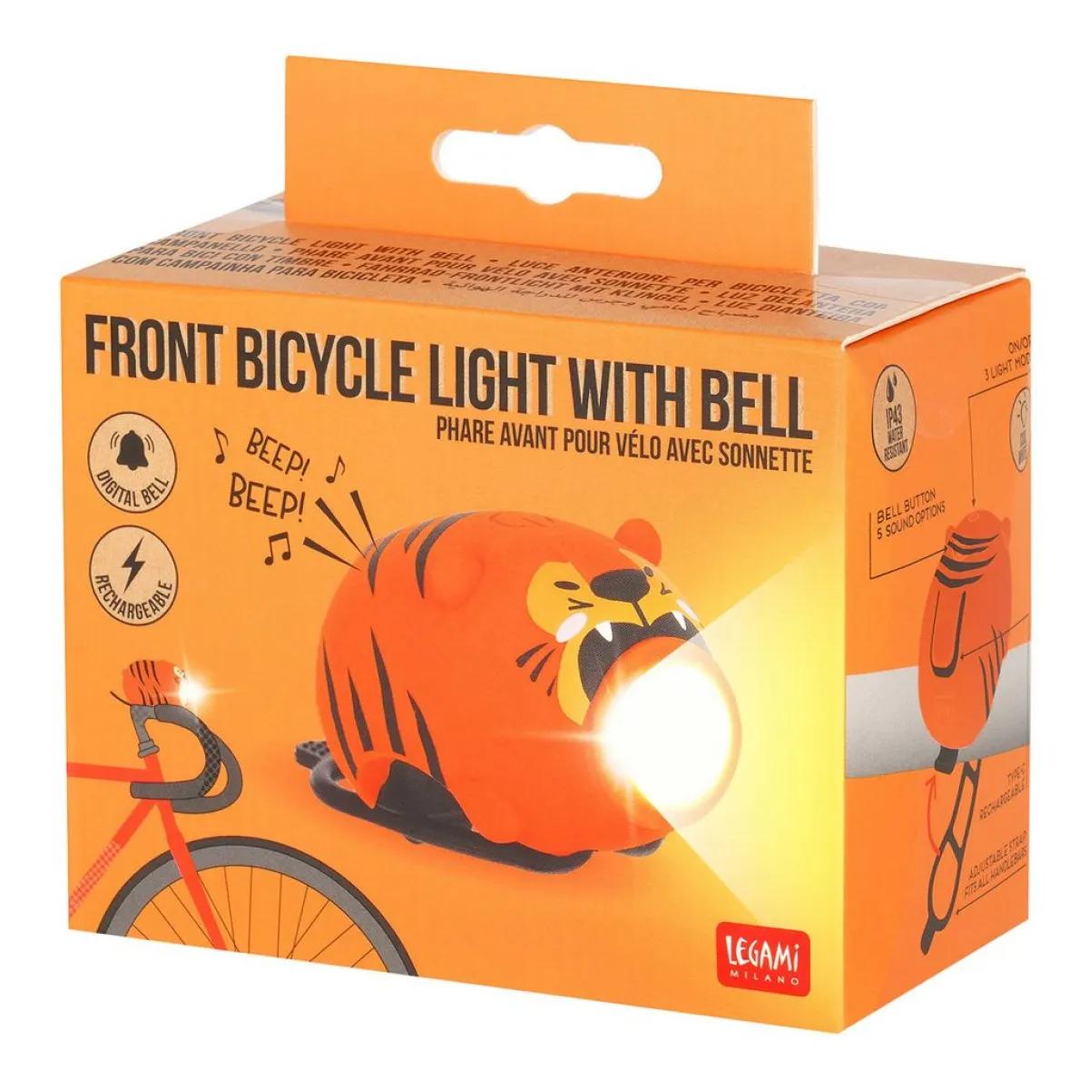 Svetlo za bicikl sa zvonom TIGER 