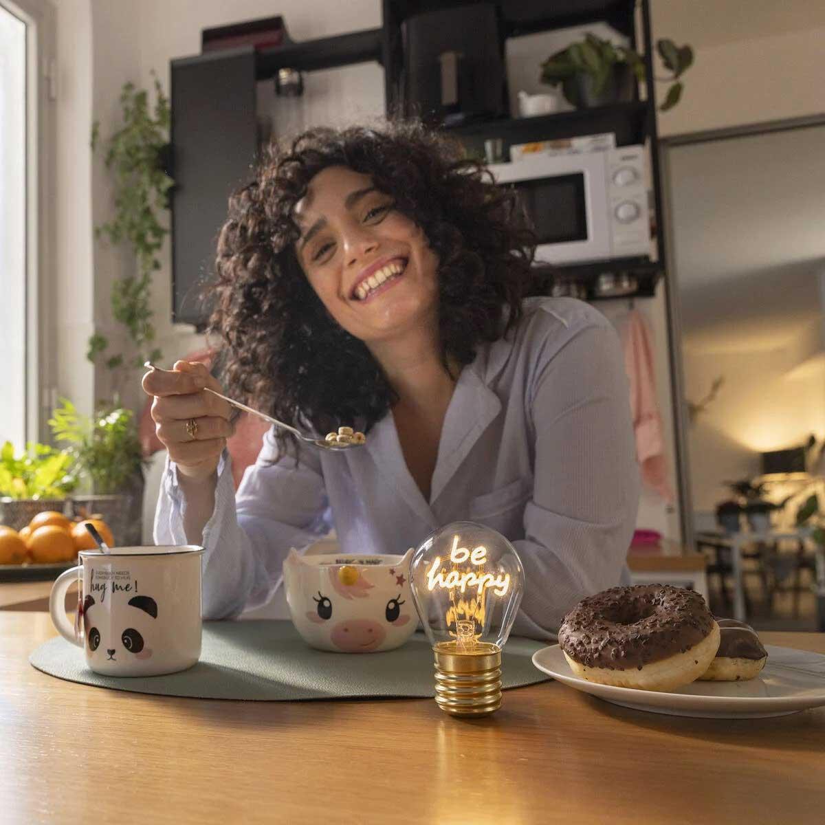 Lampa u obliku sijalice BE HAPPY 