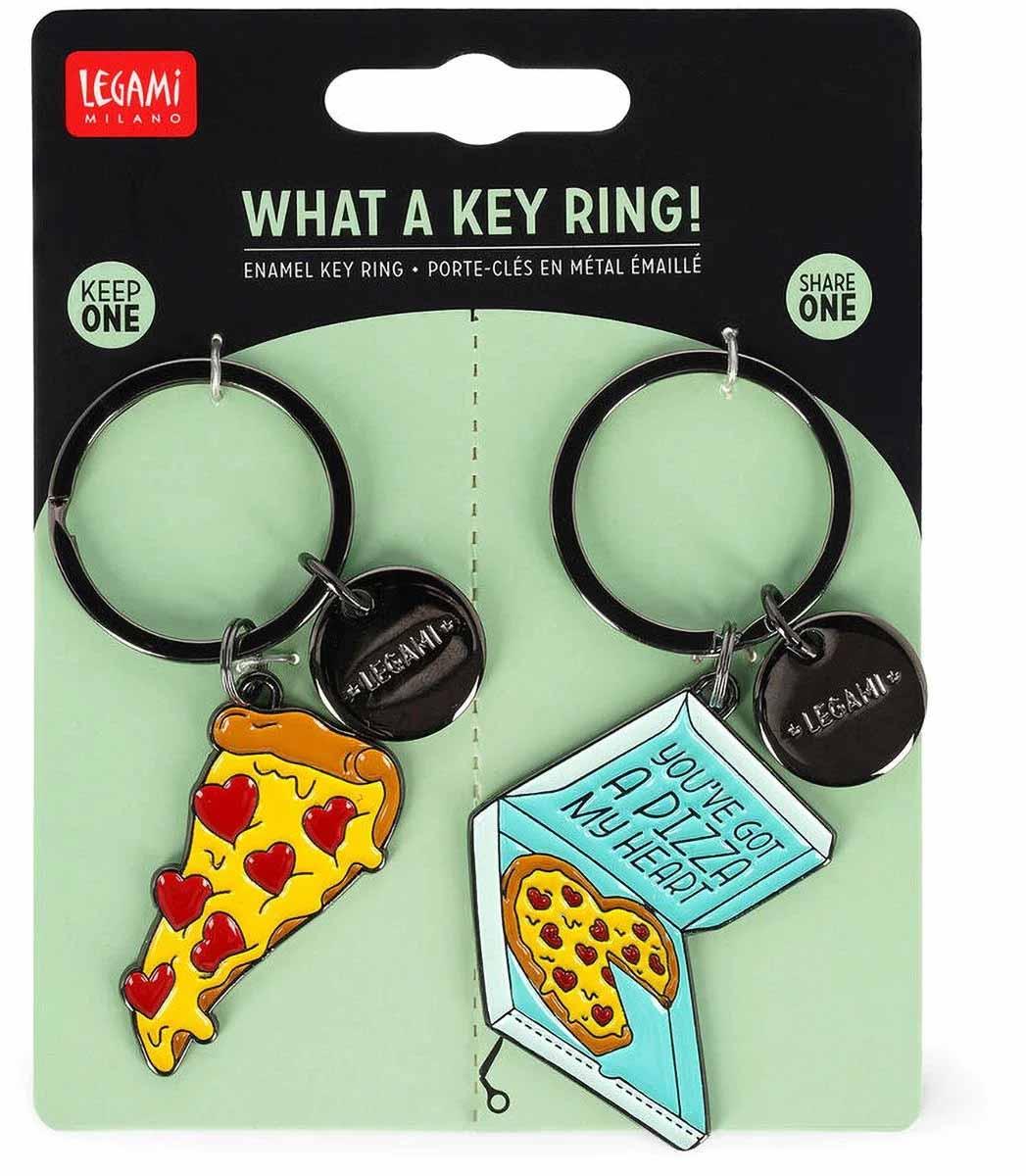 Metalni privezak WHAT A KEY RING! - PIZZA 