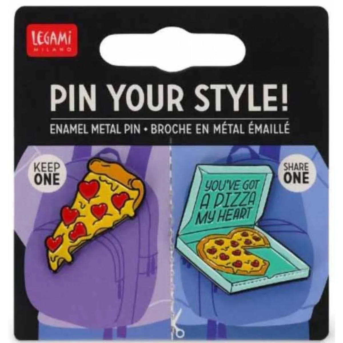 Metalni bedž PIN YOUR STYLE! - PIZZA 