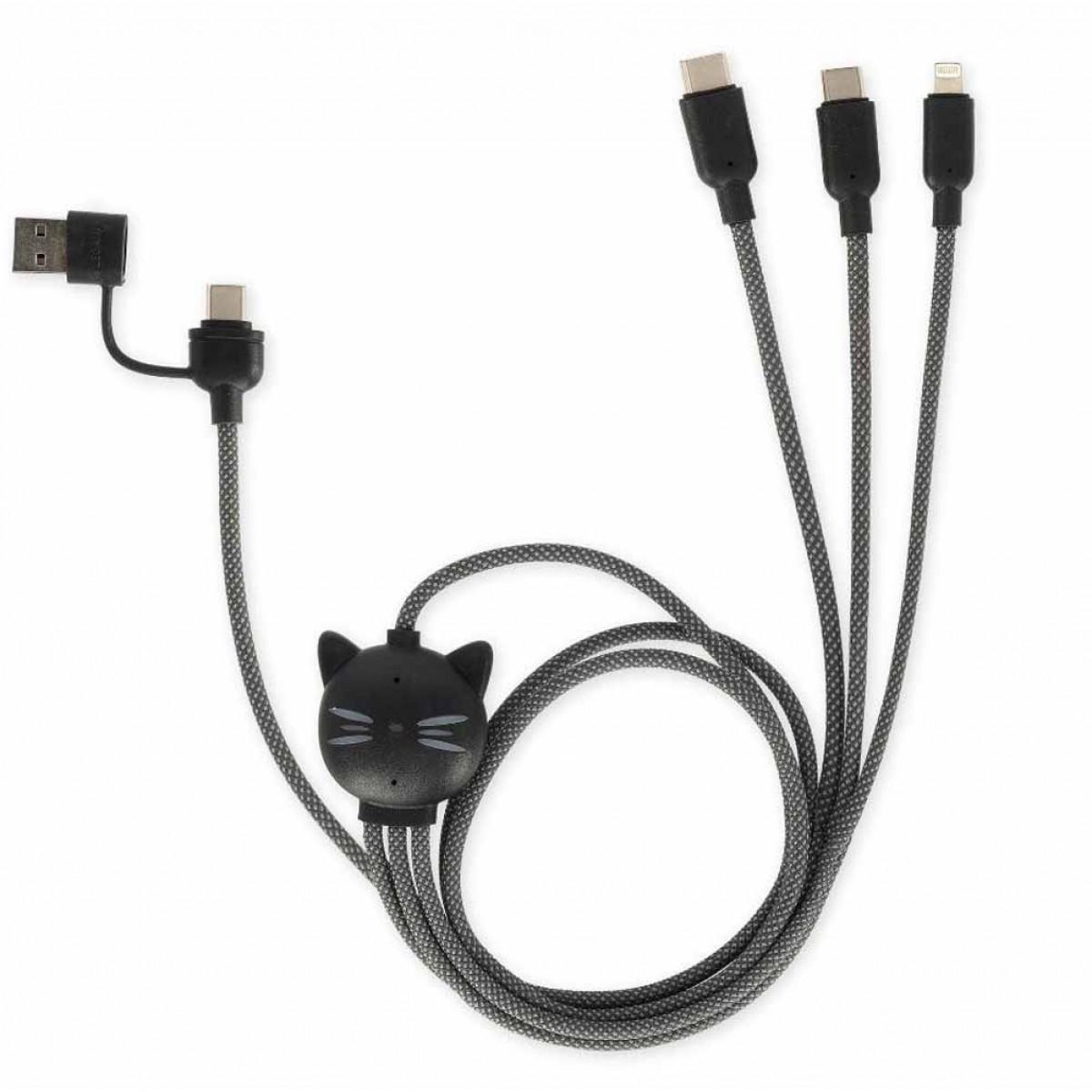USB kabl MULTICABLE - THREE HUGS - KITTY 
