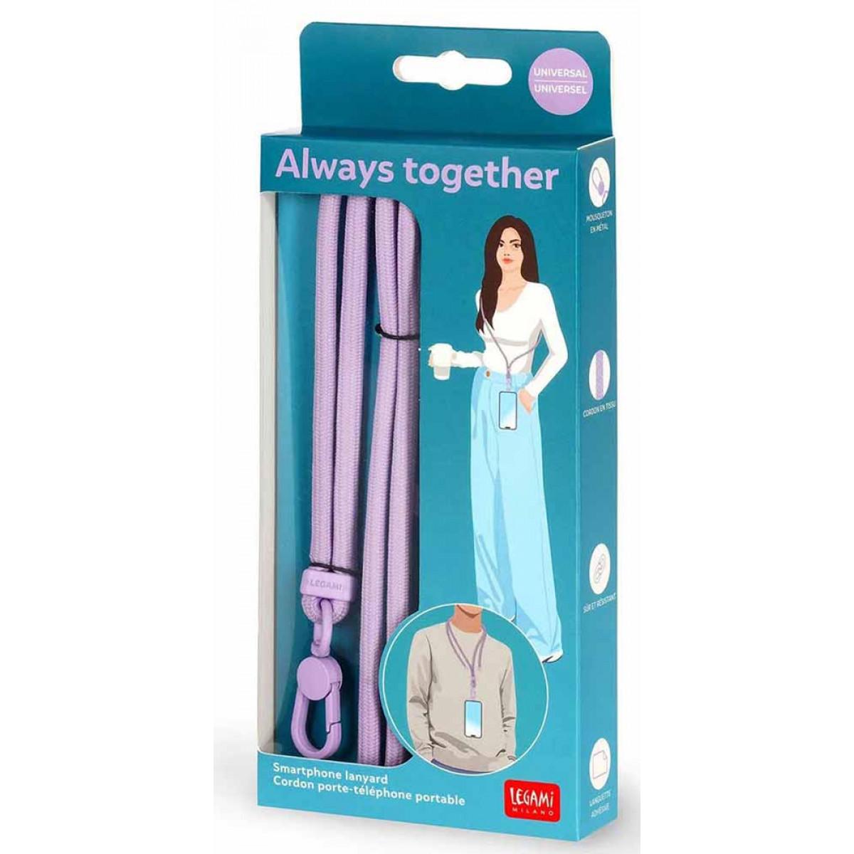 Traka za mobilni ALWAYS TOGETHER - LILAC 