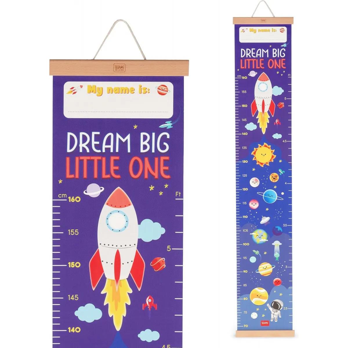 Zidni platneni rastimetar sa stikerima SVEMIR 160cm 