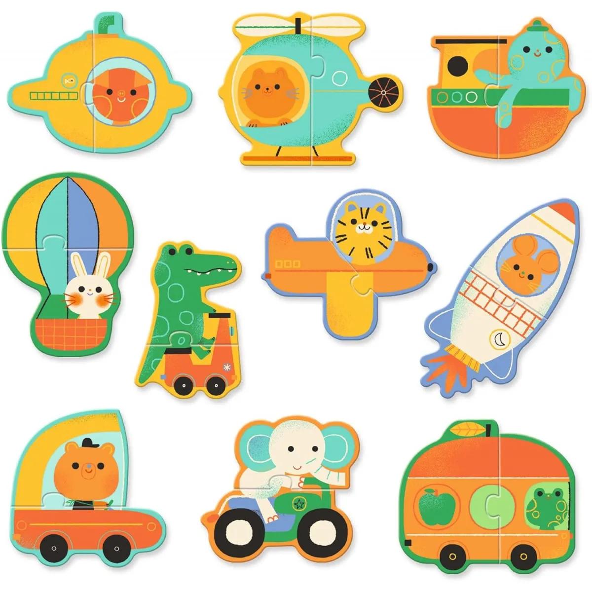 Puzzle za decu VEHICLES 10 kom 