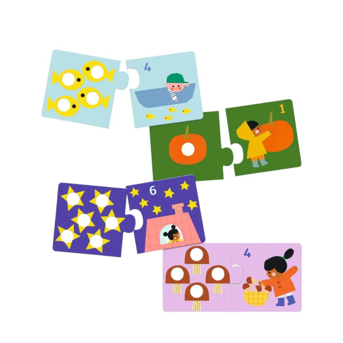 Puzzle za decu FIRST FIGURES 12 kom 