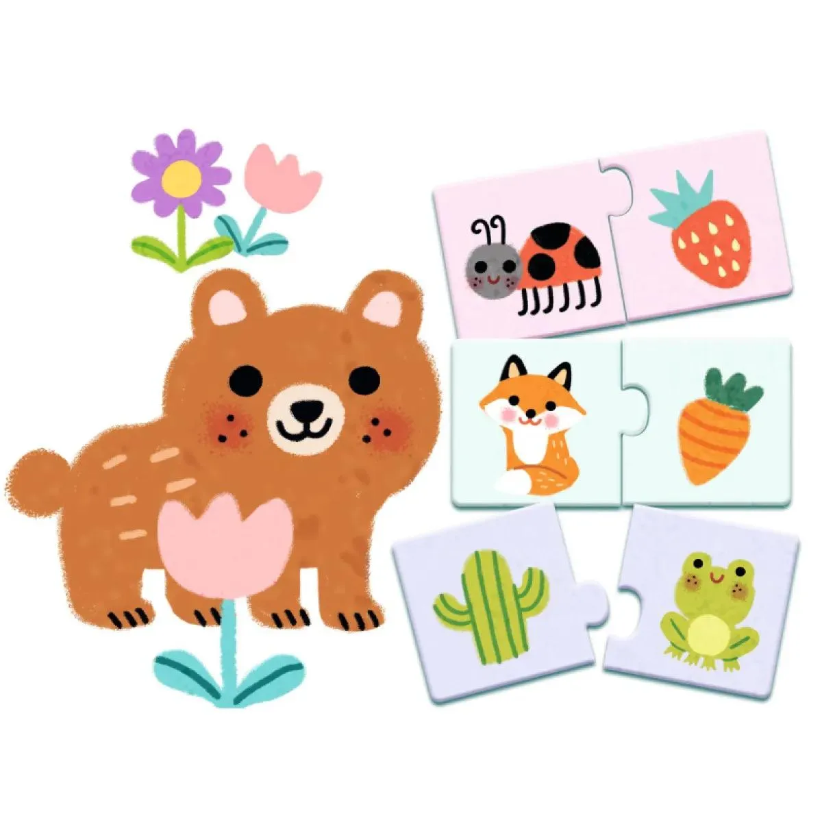 Puzzle za decu COLOURS 12 kom 