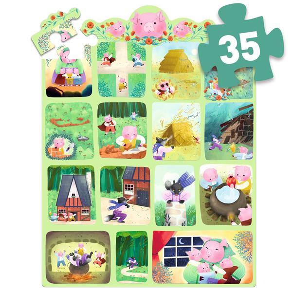 Puzzle za decu TRI PRASETA 35kom 