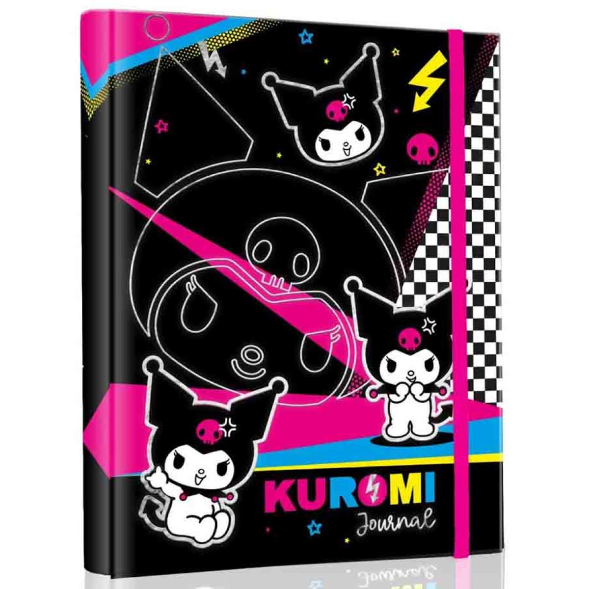 Notes KUROMI 16,5 x 23,5 cm - CRNI - ROZE 