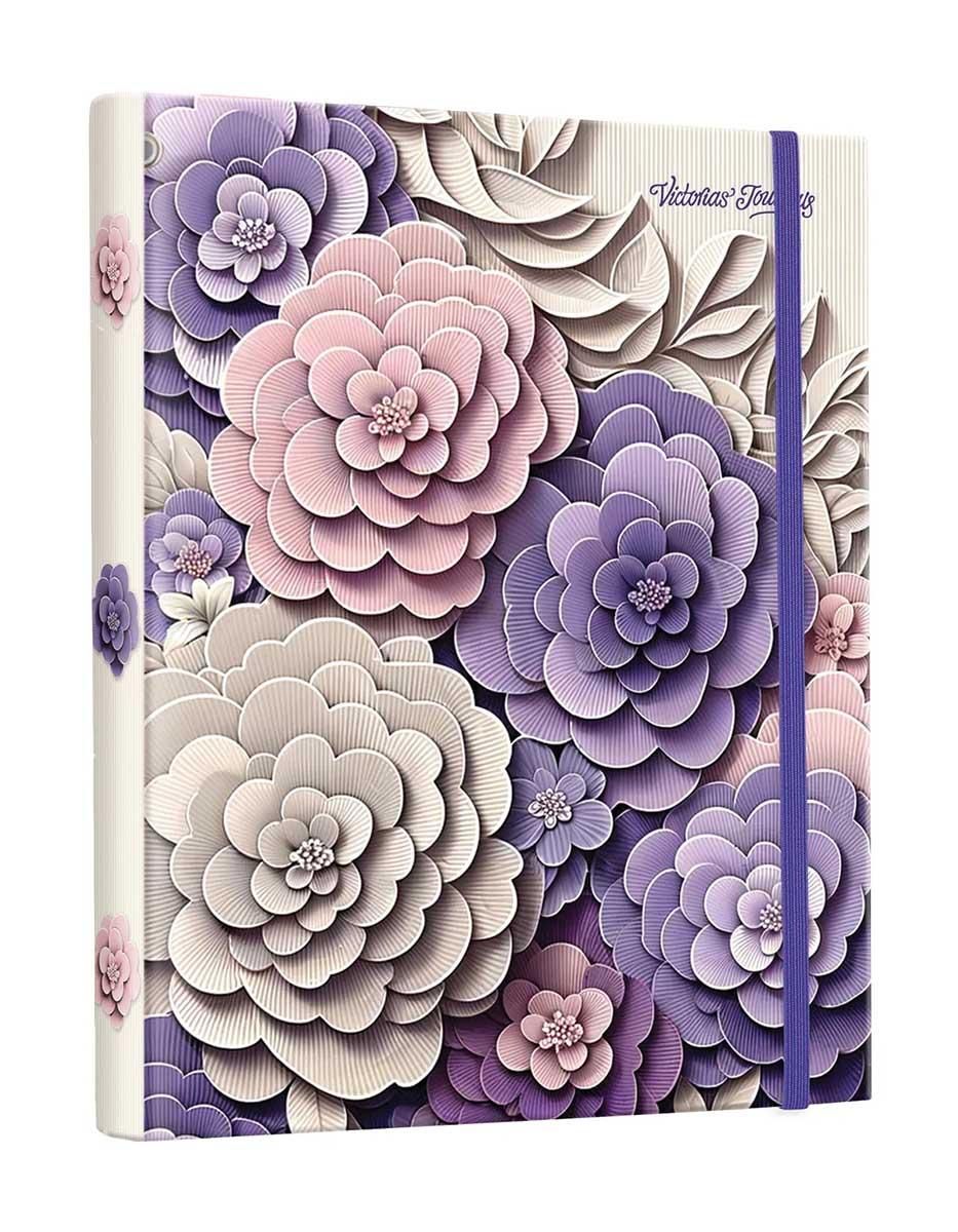 Notes na tačkice VICTORIA'S JOURNALS 17x24cm Roses 