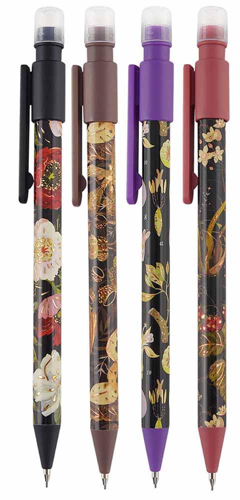 Tehnička olovka sa gumicom FLORA.BLACK NIGHT 0,7mm 