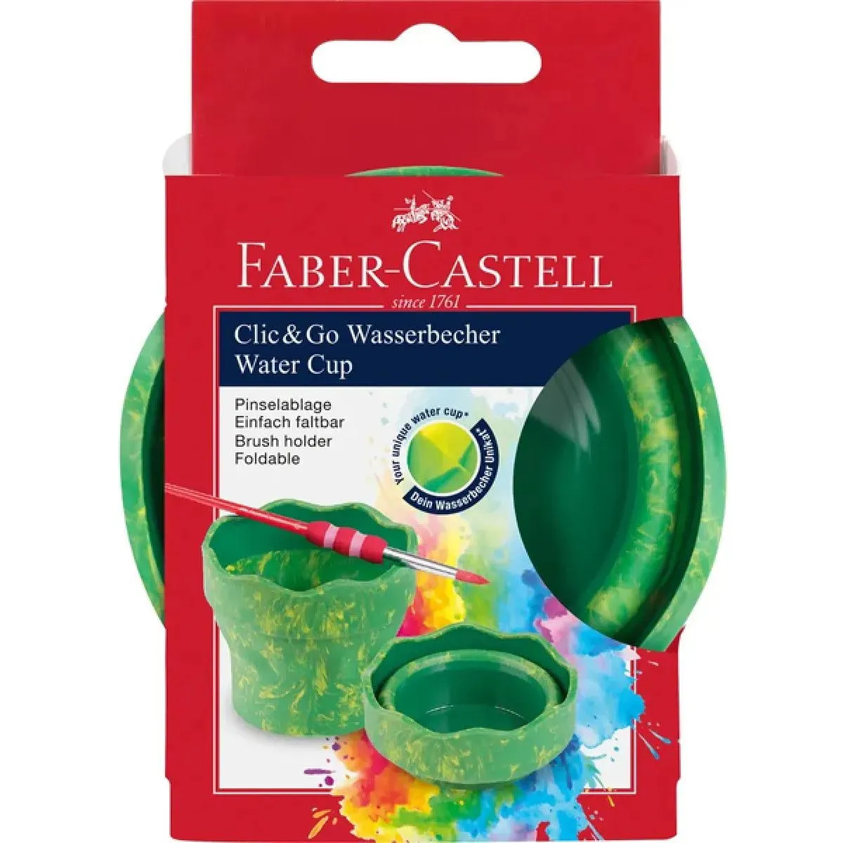 FABER CASTELL čaša CLIC&GO ZELENA 
