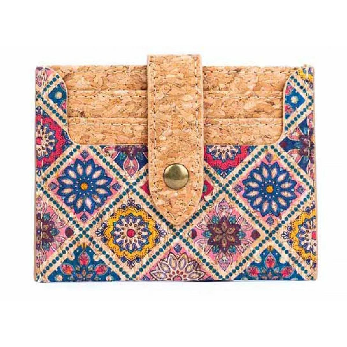 Etui za kartice CORK FLORAL MOSAIC 
