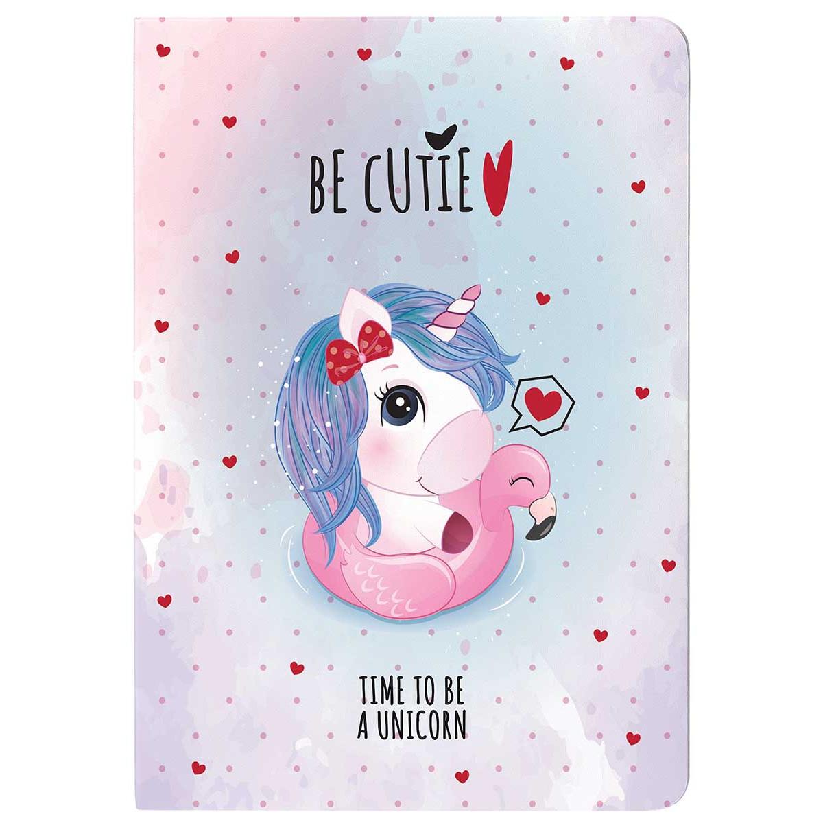 Sveska A4 UNICORN, 60 listova uske i široke linije 