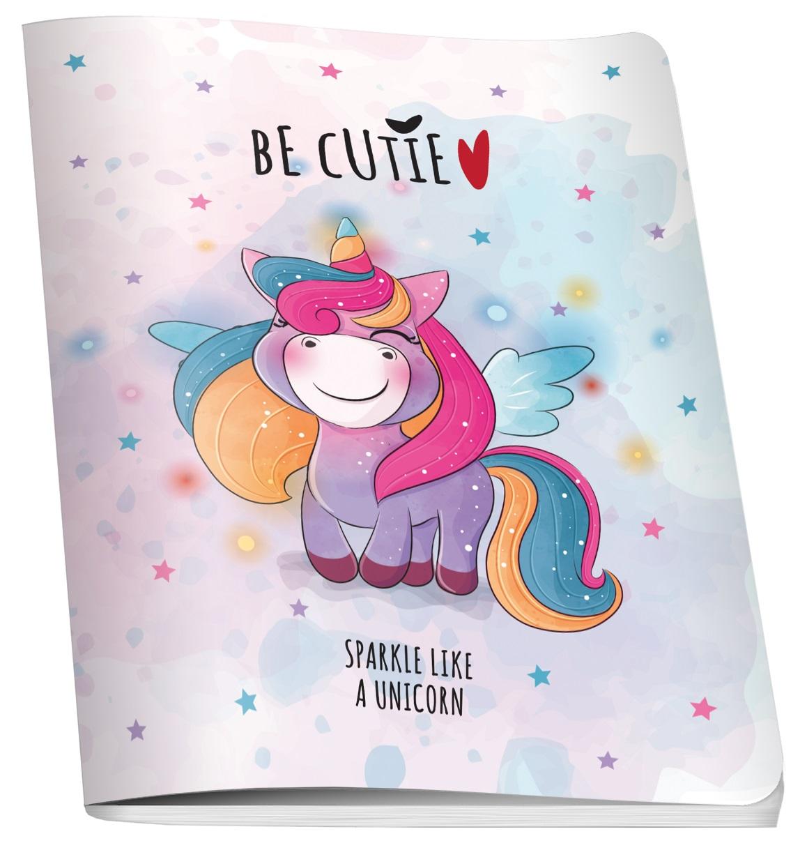 Sveska A5 UNICORN, 60 listova na kvadratiće 