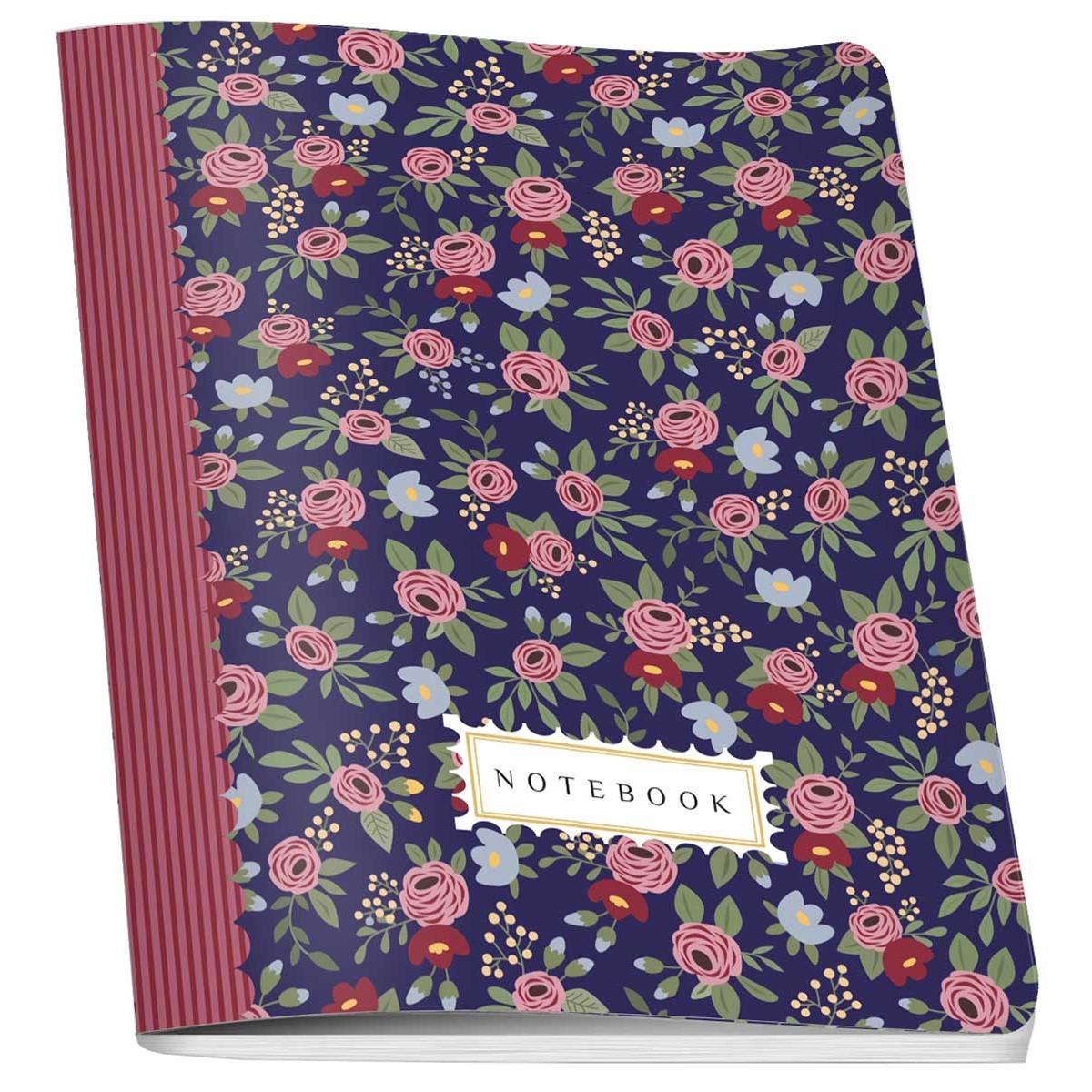 Sveska A5 FLOWERS, 60 listova na kvadratiće 