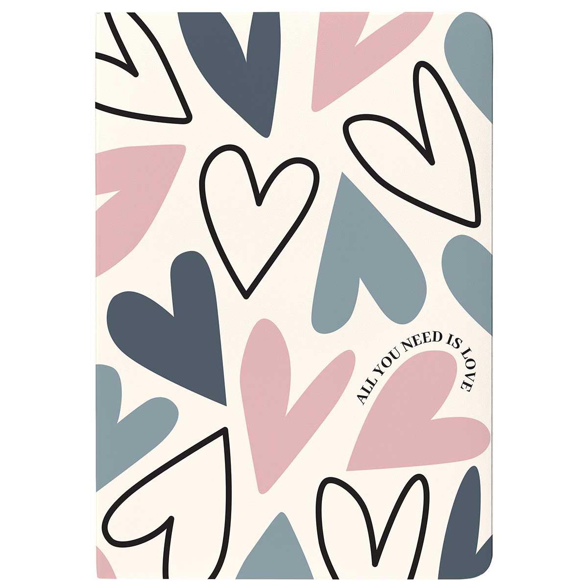 Sveska A4 HEARTS, 60 listova na kvadratiće 