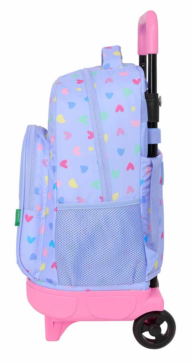 Ranac sa koliima BENETTON - LILA 45cm 
