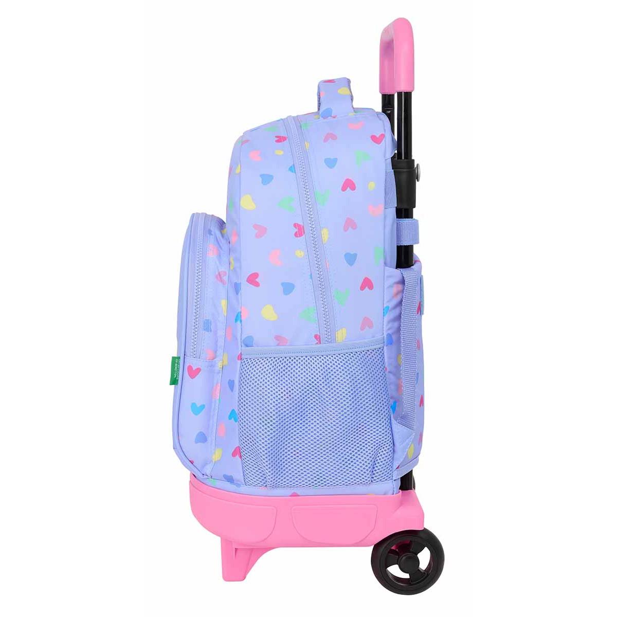 Ranac sa koliima BENETTON - LILA 45cm 