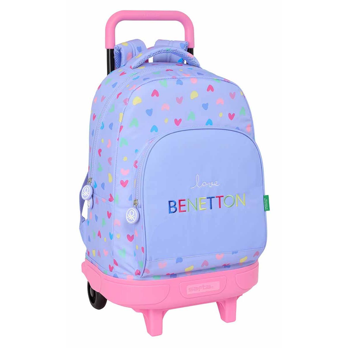 Ranac sa koliima BENETTON - LILA 45cm 