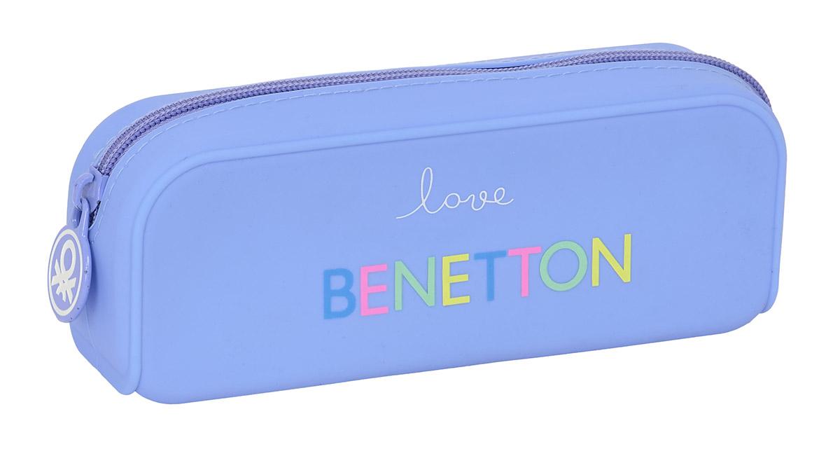 Silikonska prazna pernica BENETTON - LILA 