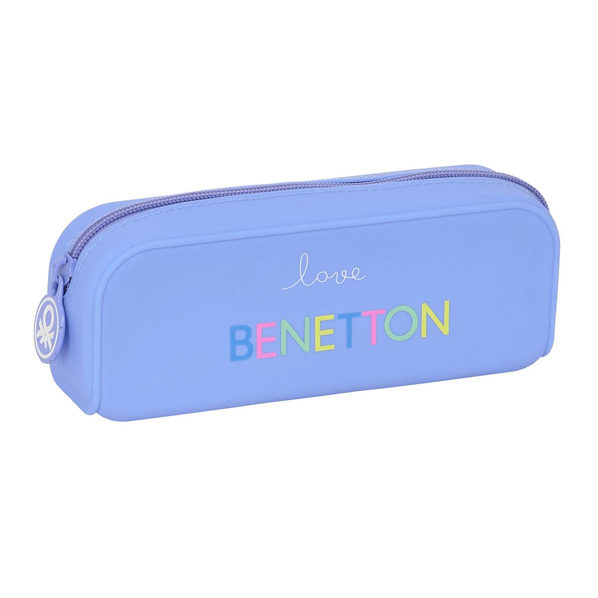 Silikonska prazna pernica BENETTON - LILA 