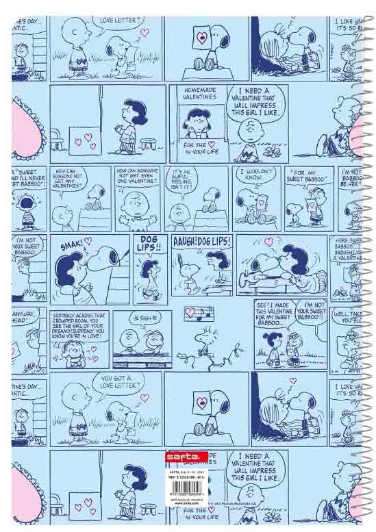 Notes SNOOPY A4 tvrdi povez 80 strana, kvadratići 