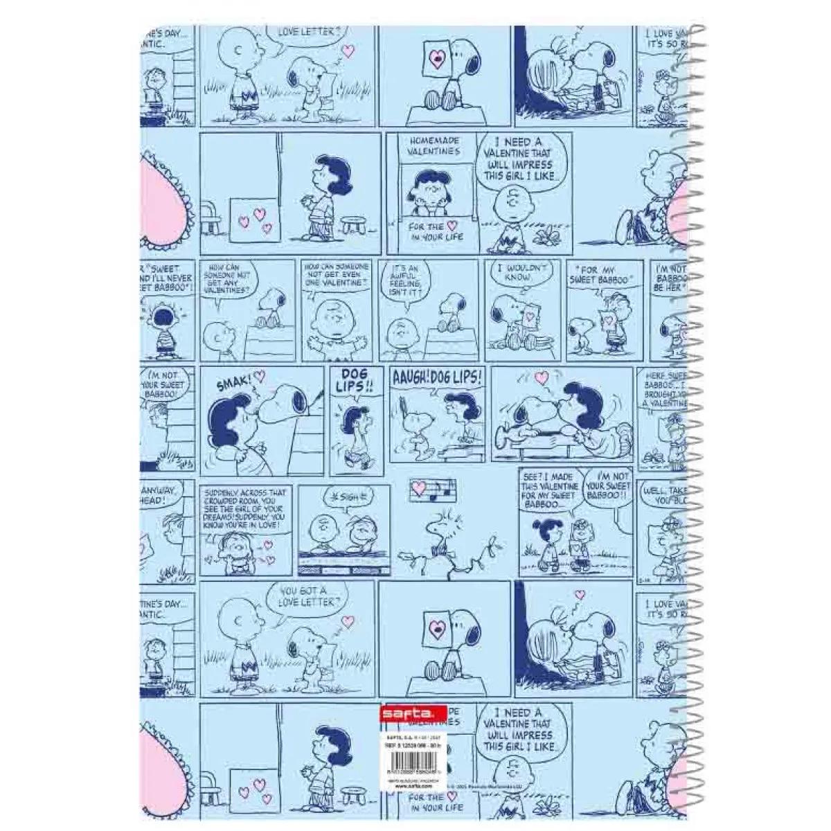 Notes SNOOPY A4 tvrdi povez 80 strana, kvadratići 