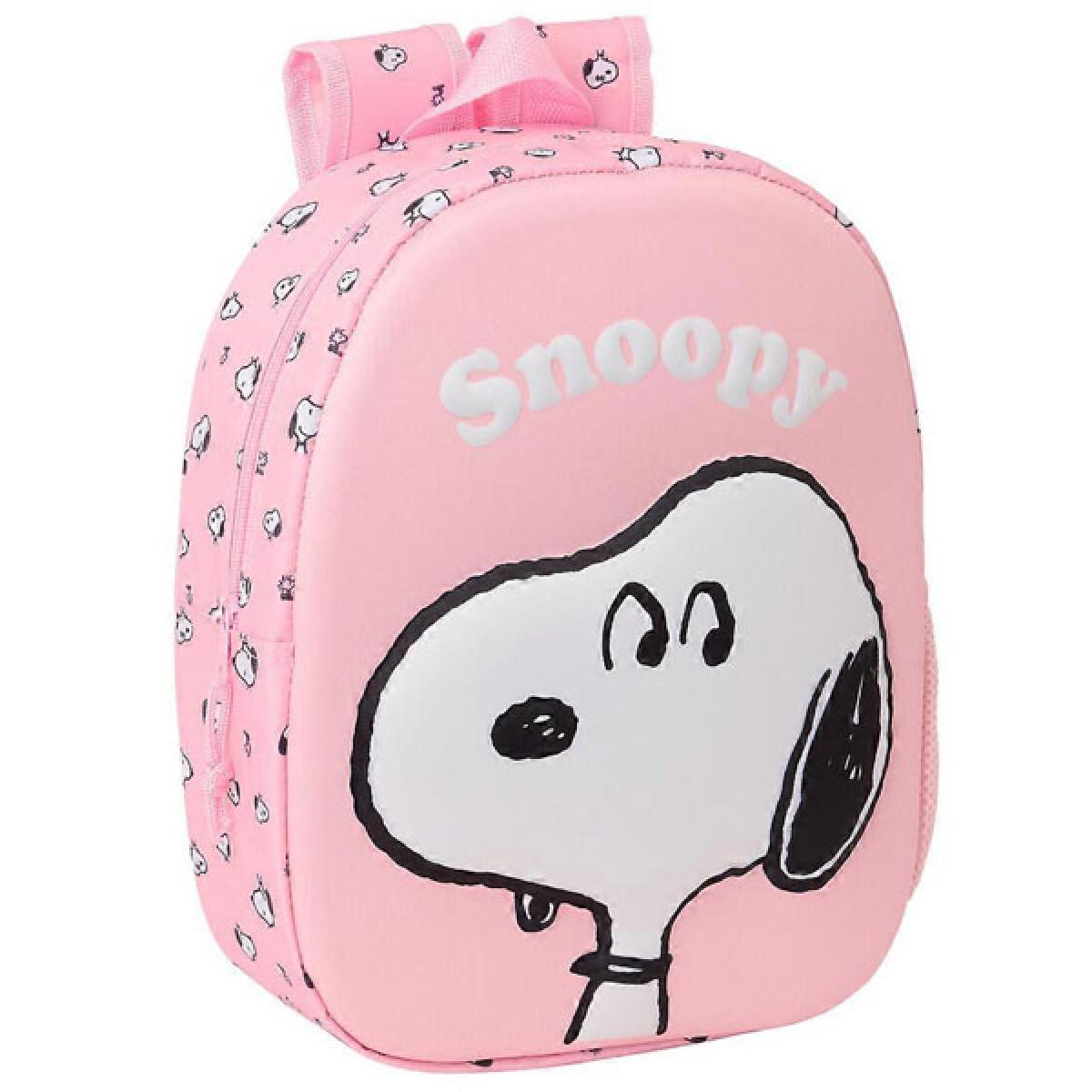 Mali ranac SNOOPY 3D - pink 