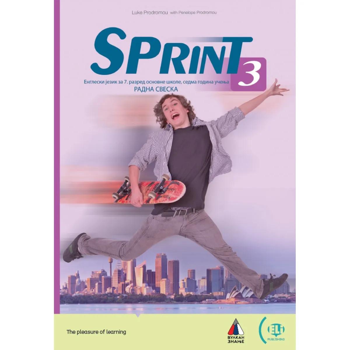 ENGLESKI JEZIK ZA 7. RAZRED, RADNA SVESKA SPRINT 3 (NOVO) 