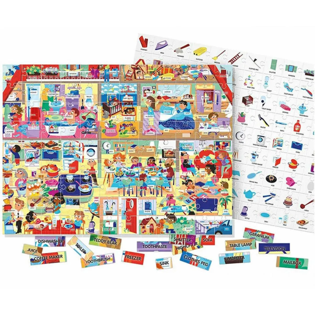 Puzzle za decu KUĆA: 100 ENGLESKIH REČI 