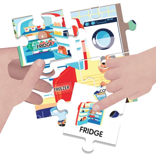 Puzzle za decu KUĆA: 100 ENGLESKIH REČI 