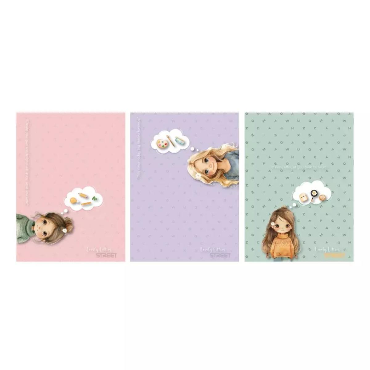 LOVELY LETTERS SVESKA A4/54/PRAZNA 80G 