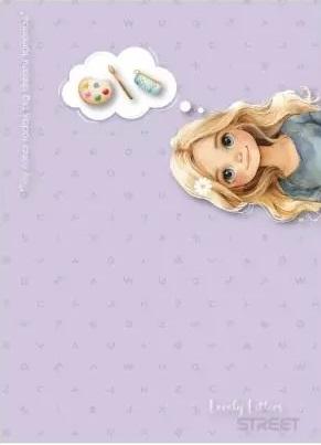 LOVELY LETTERS SVESKA A5/54/LINIJA 80G 