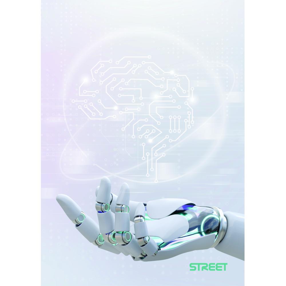 Sveska na linije sa marginom A4, AI, 54 lista 