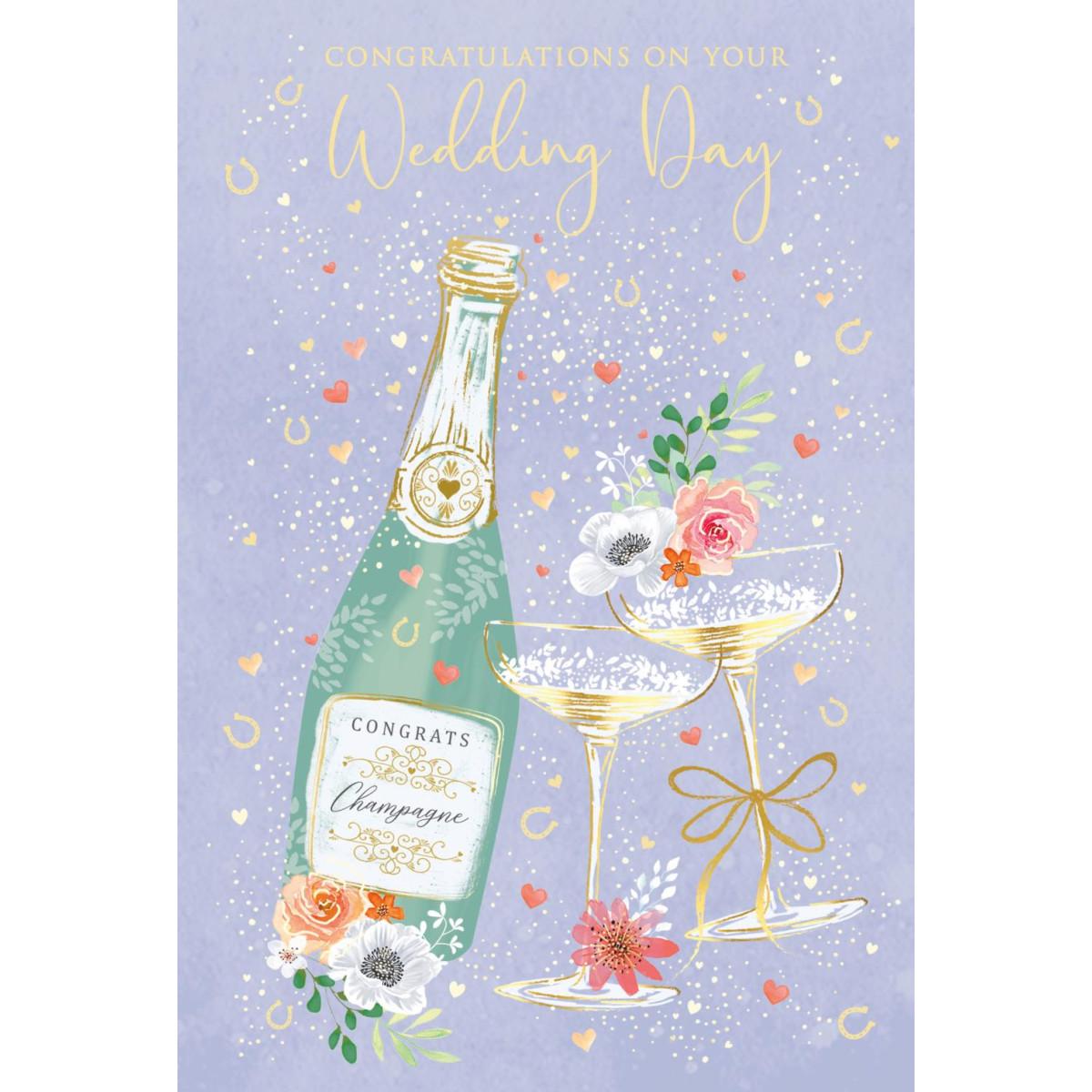 Čestitka za venčanja CONGRATS CHAMPAGNE 
