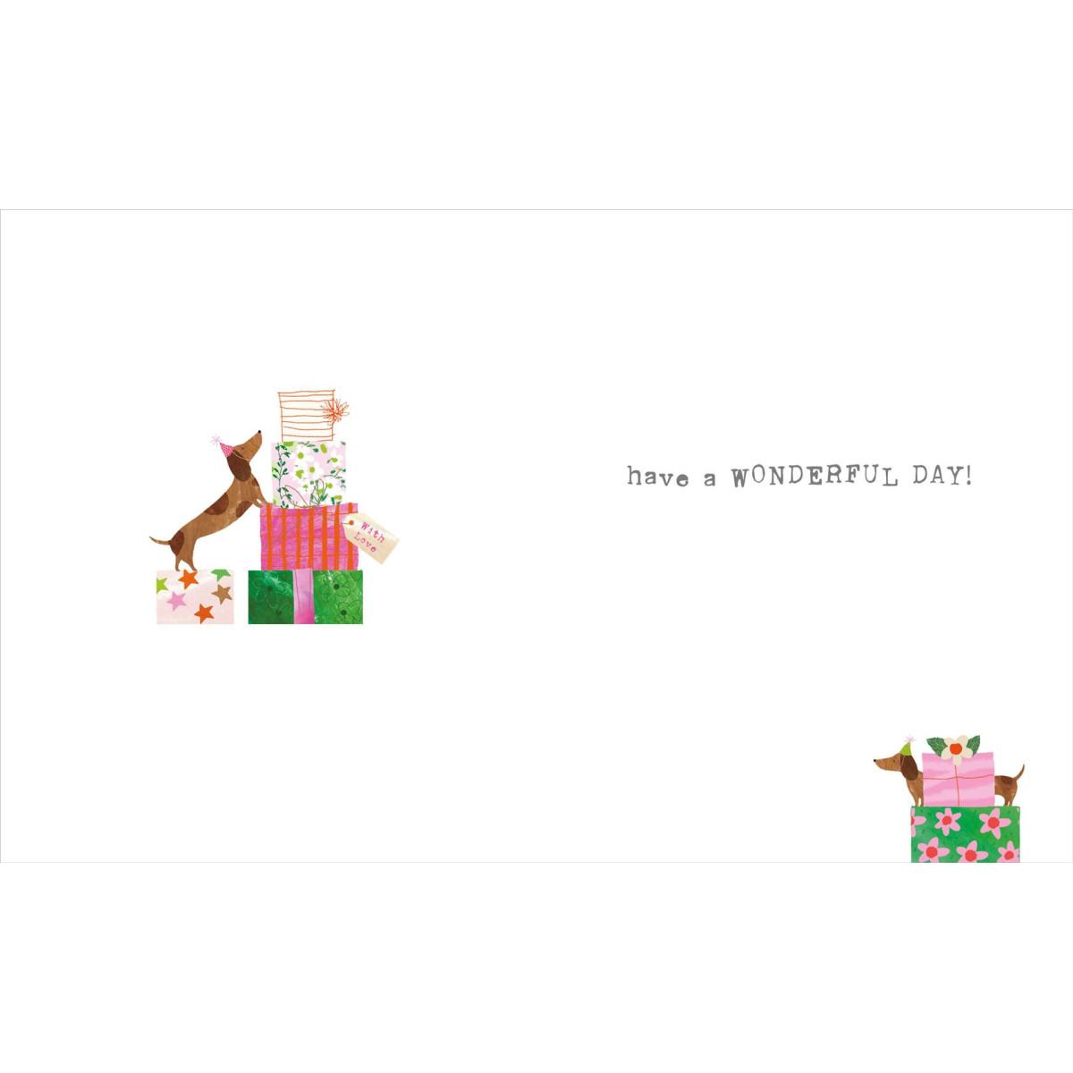 Rođendanska čestitka SAUSAGE DOG 