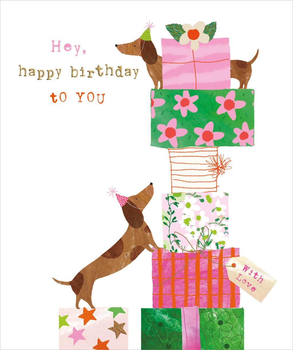 Rođendanska čestitka SAUSAGE DOG 